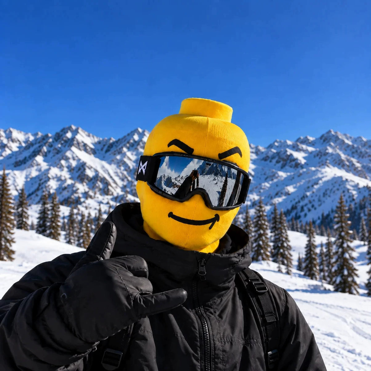 Kominiarka SmileMask wzór Cwaniak z goglami